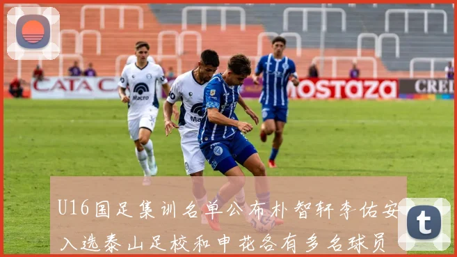 U16国足集训名单公布朴智轩李佑安入选泰山足校和申花各有多名球员参与